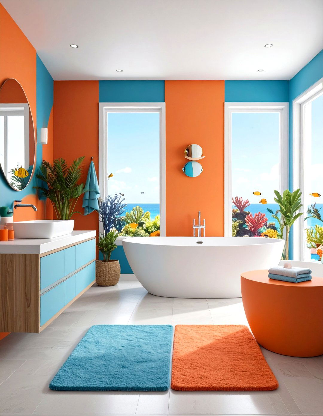 Finding Nemo Coral Reef Paradise - 24 Disney Bathroom Ideas