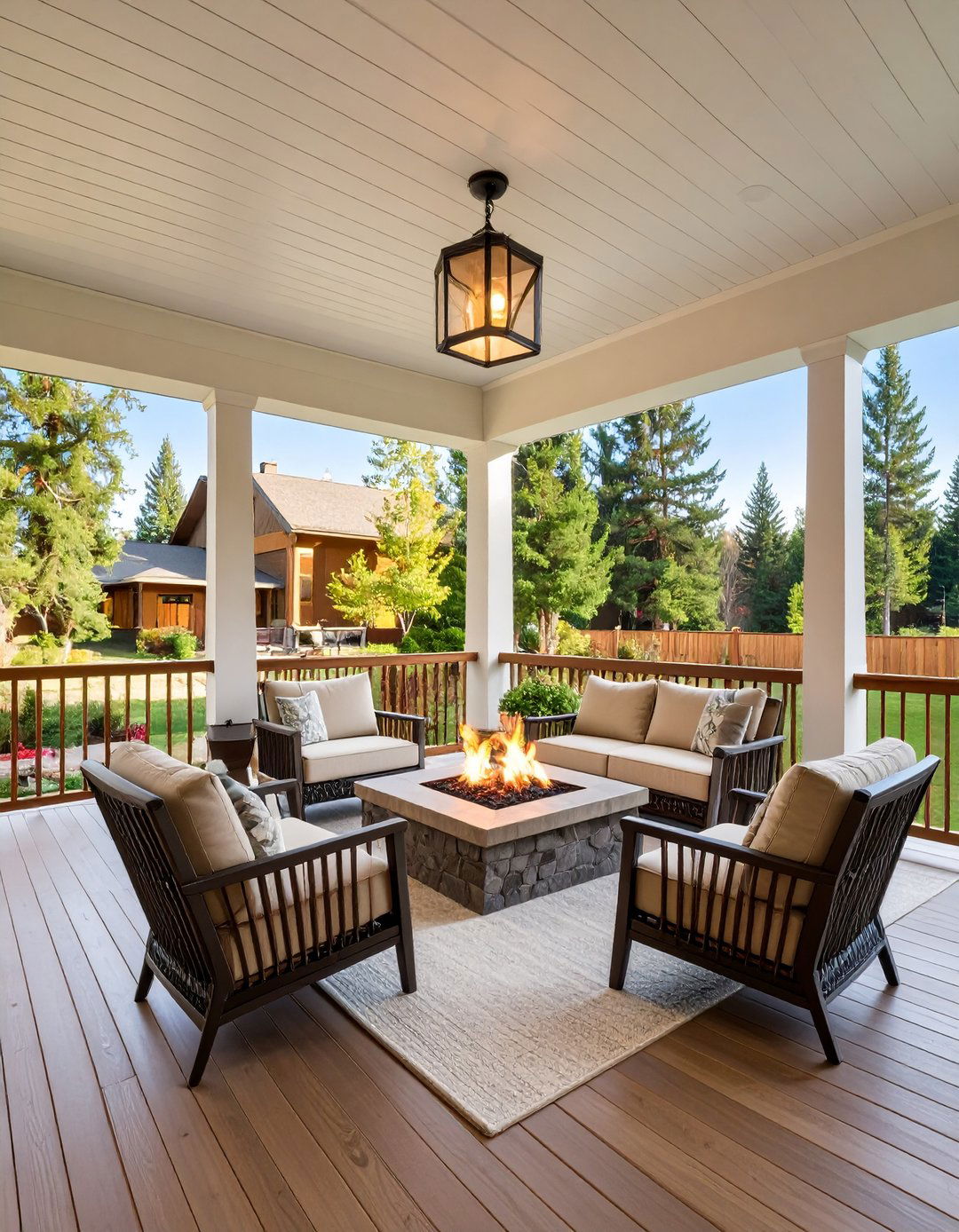 Fire Feature Additions - 24 Raised Ranch Front Porch Ideas