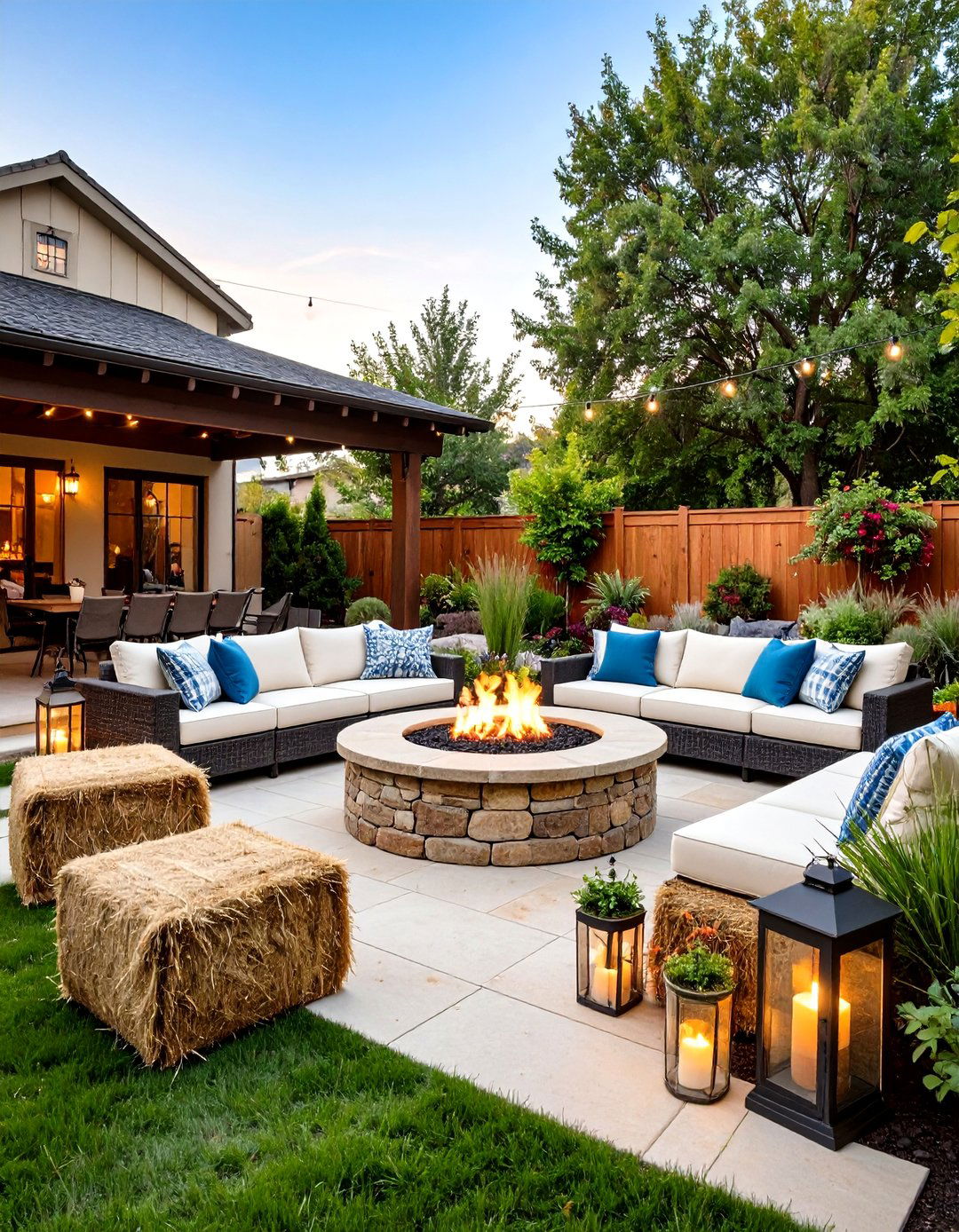 Fire Pit Gathering Space - 24 Backyard Ideas on a Budget