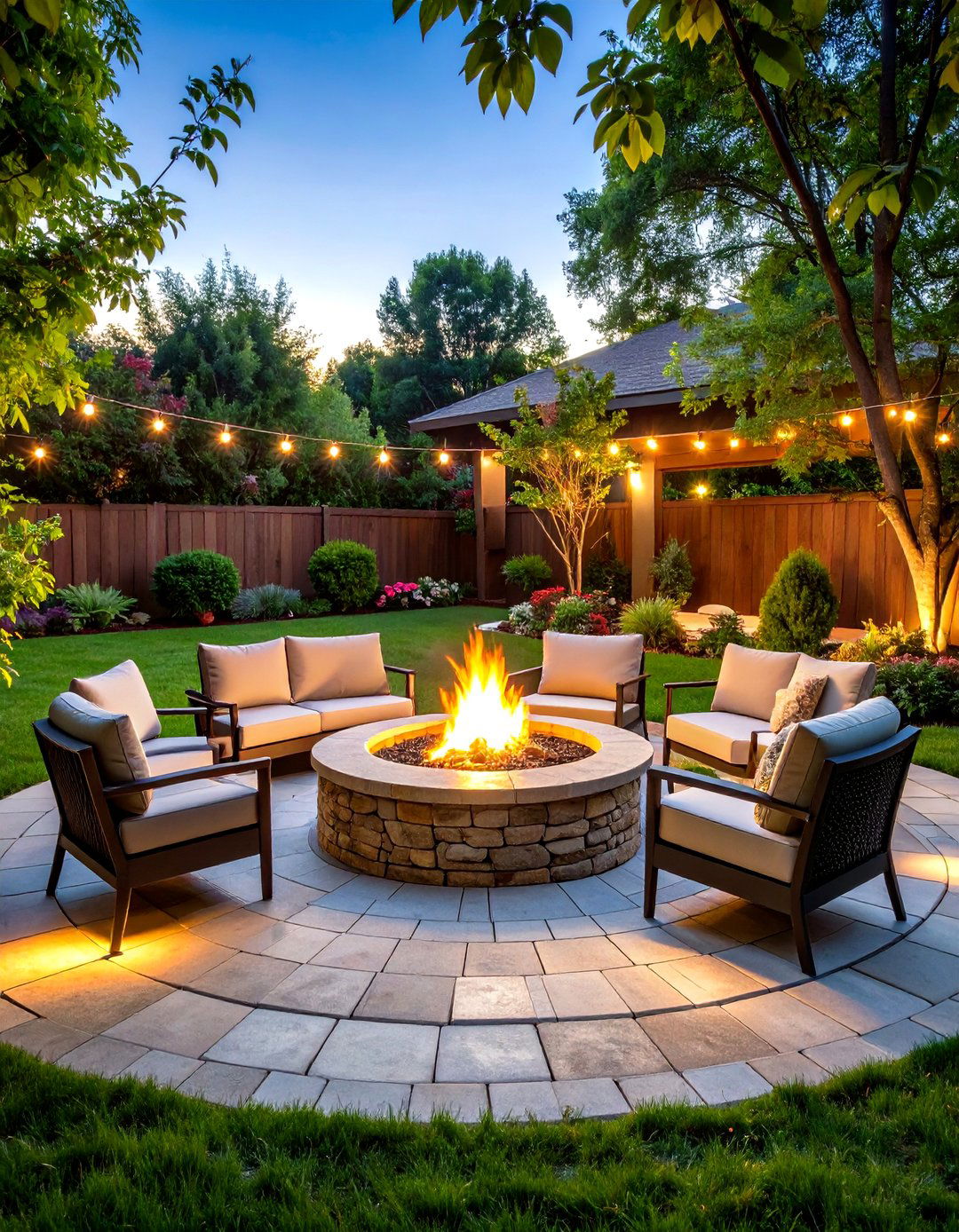Fire Pit Gathering Zone - 24 Backyard Oasis Ideas