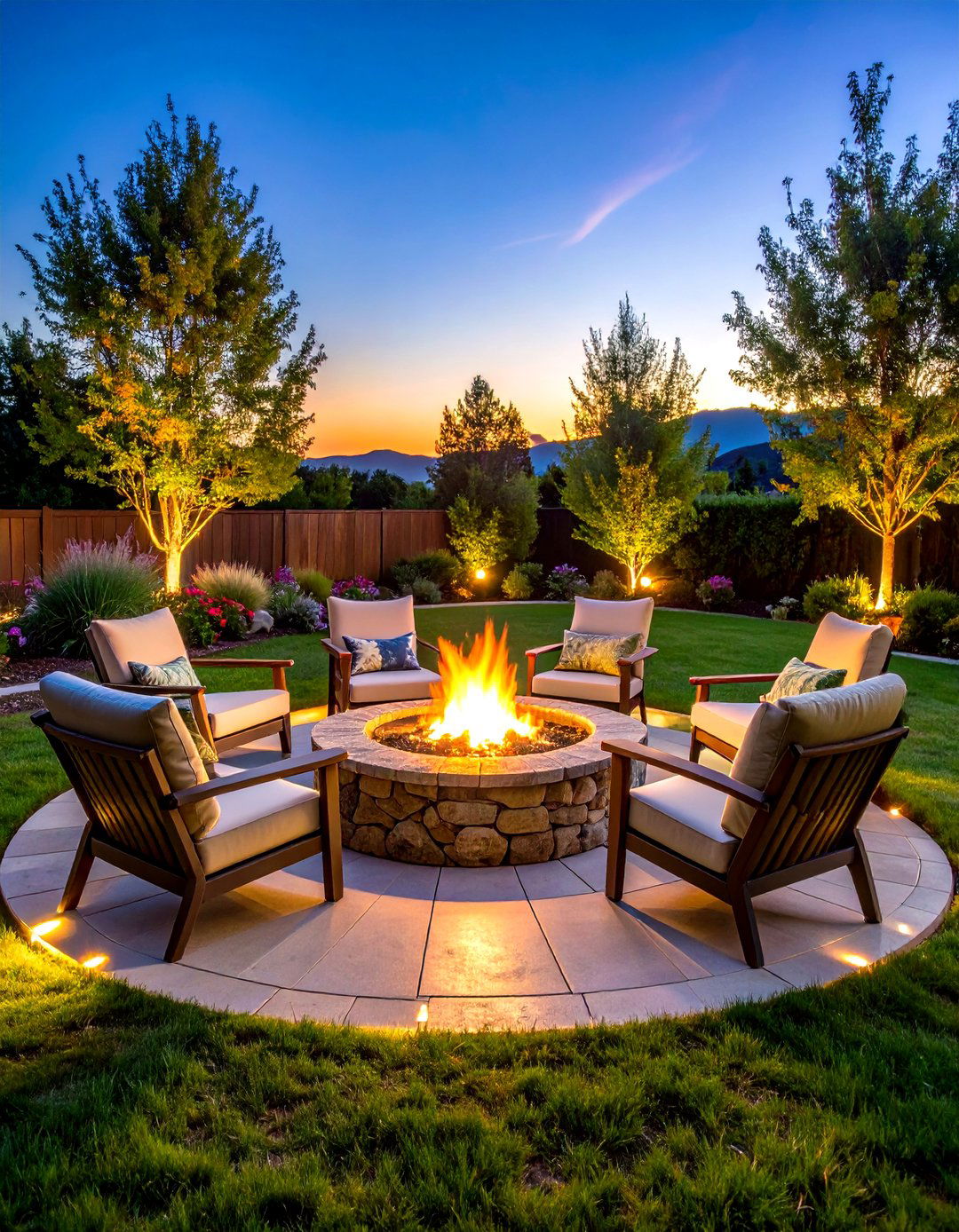 Fire Pit Reading Circle - 24 Outdoor Reading Nook Ideas