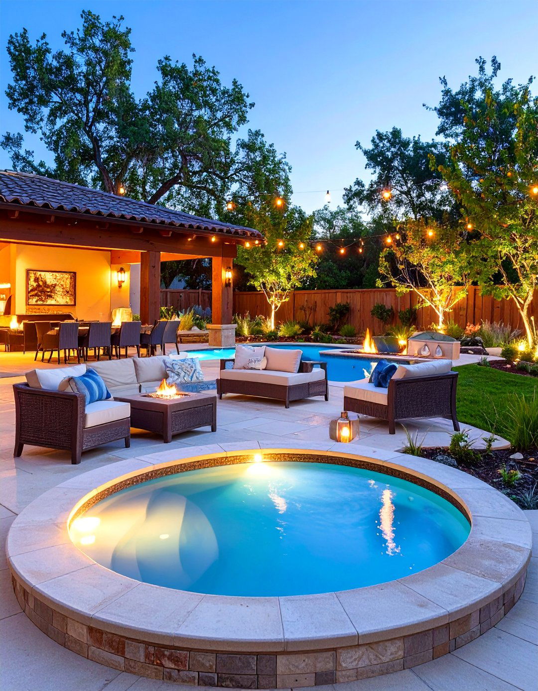 Fire and Water Element Design - 24 Hot Tub Decor Ideas