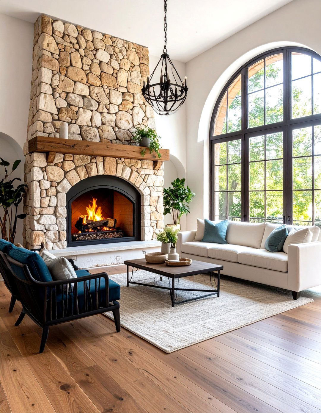 Fireplace Focal Points - 24 Spanish Mediterranean House Ideas