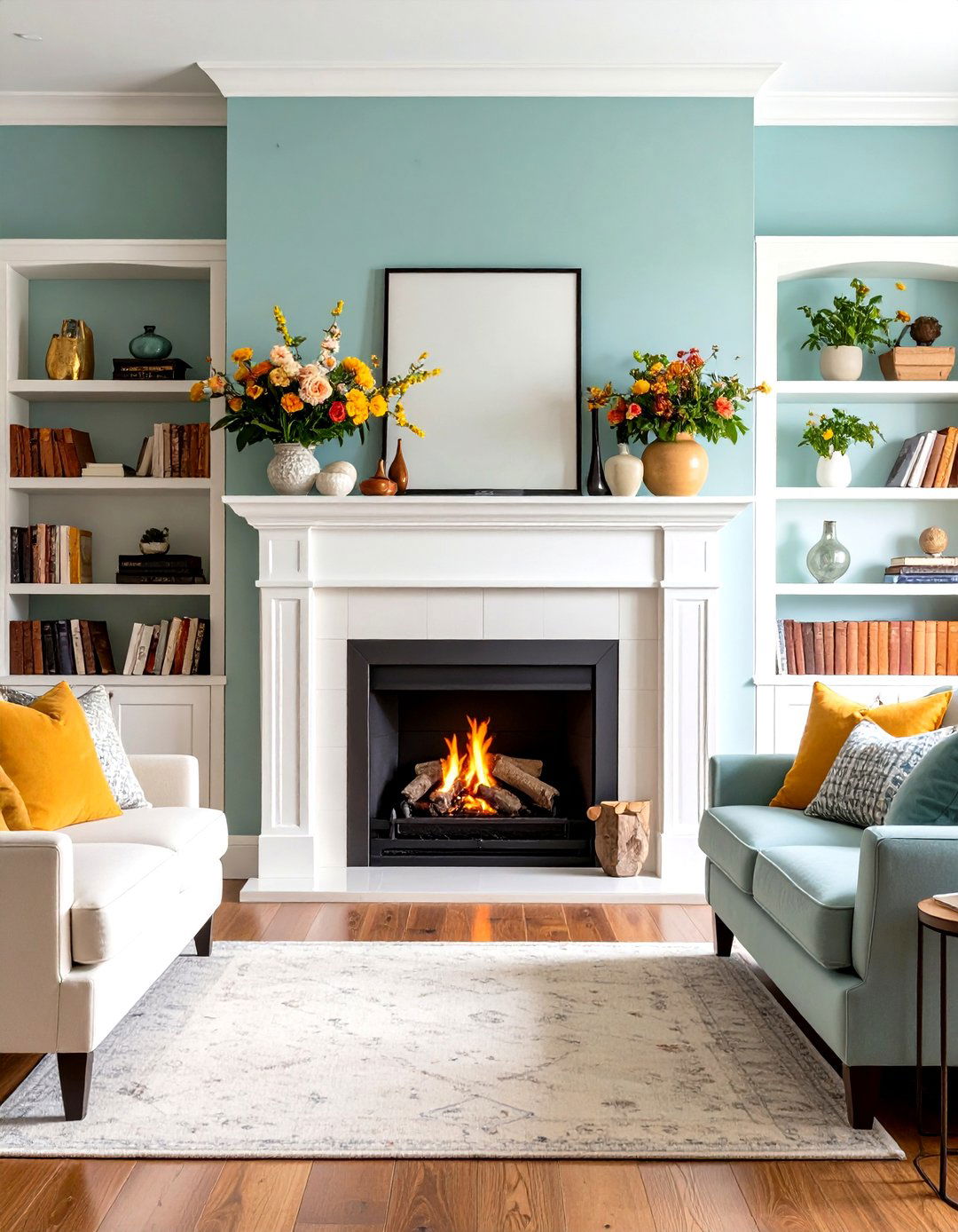 Fireplace Mantel Storage - 24 Living Room Storage Ideas
