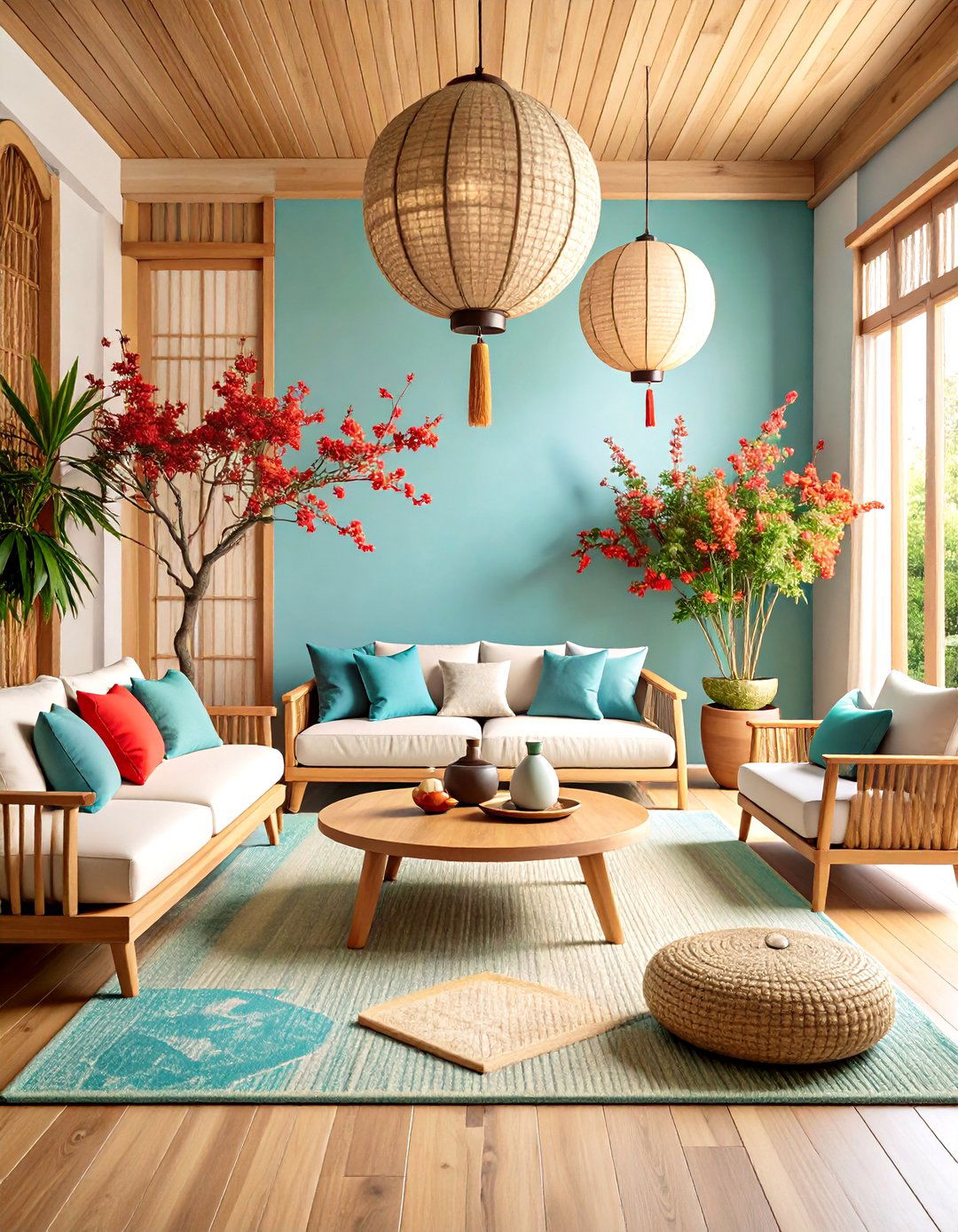 Five Element Balance Theme - 24 Feng Shui Living Room Ideas