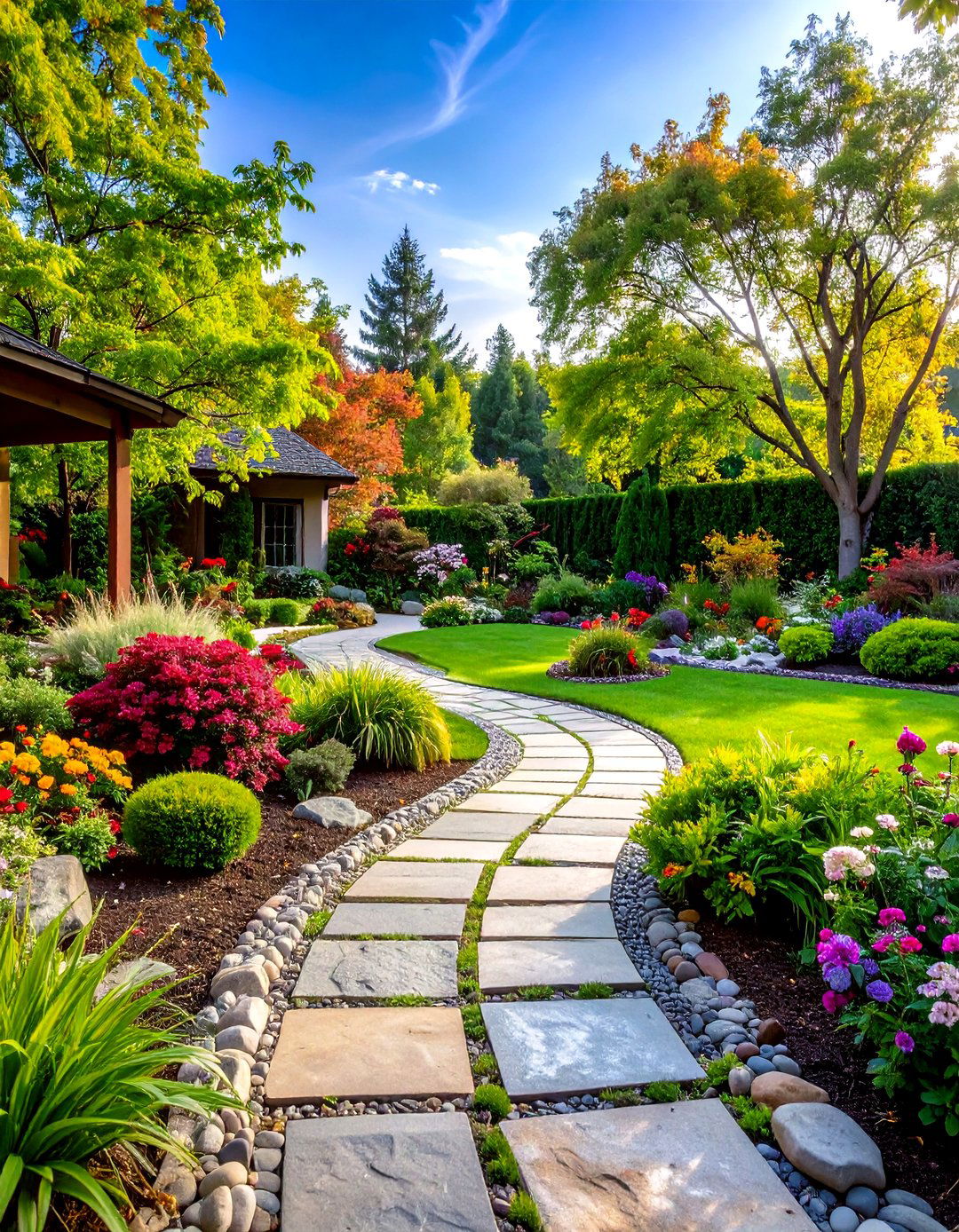 Flagstone Garden Room Divisions - 24 Flagstone Patio Ideas