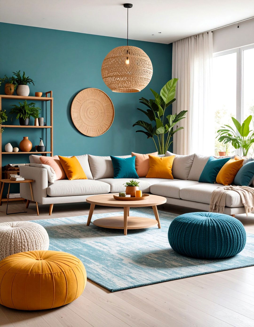 Flexible Living Room Seating for Entertaining - 24 Simple Living Room Ideas