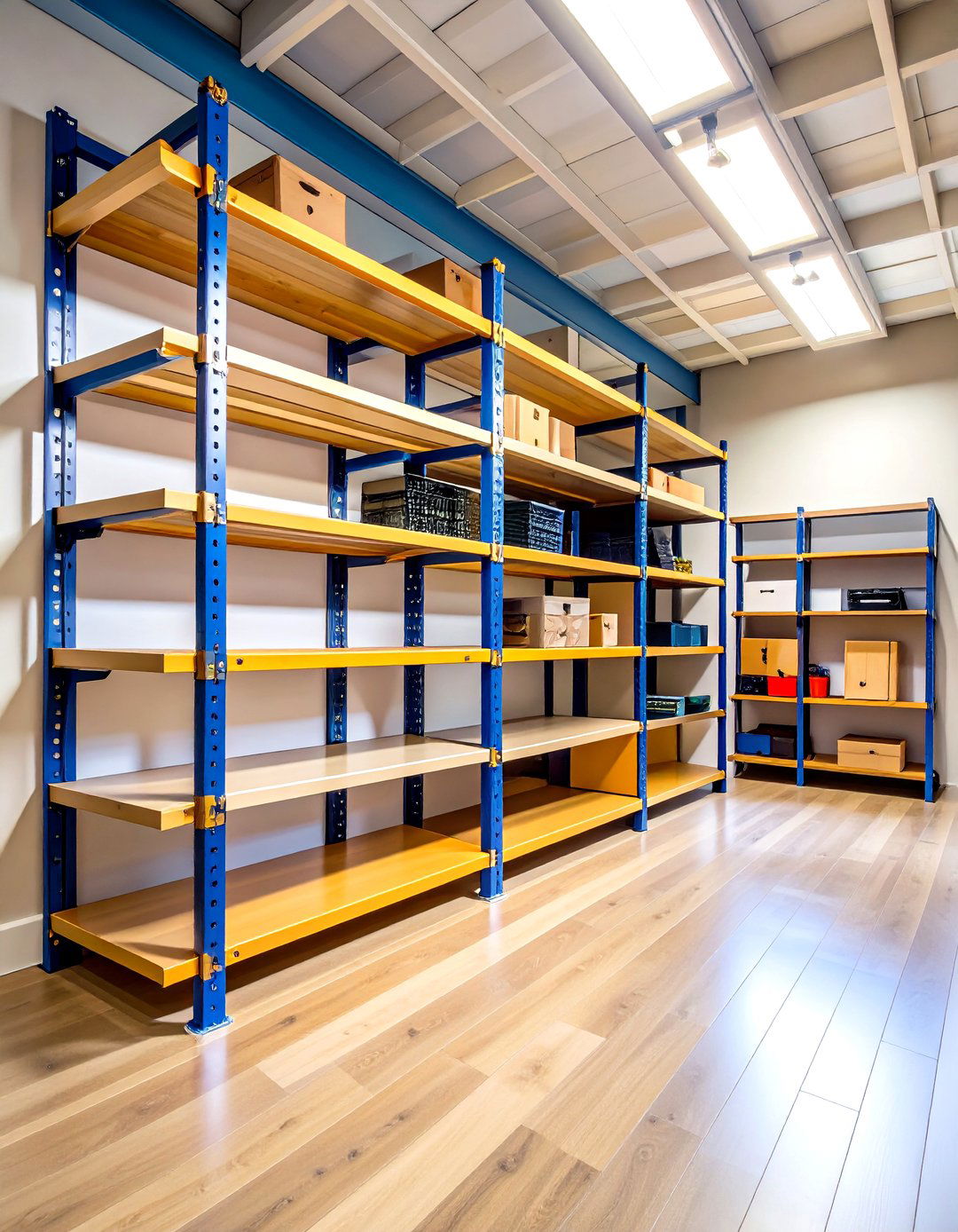 Flexible Shelving System - 24 Garage Storage Ideas