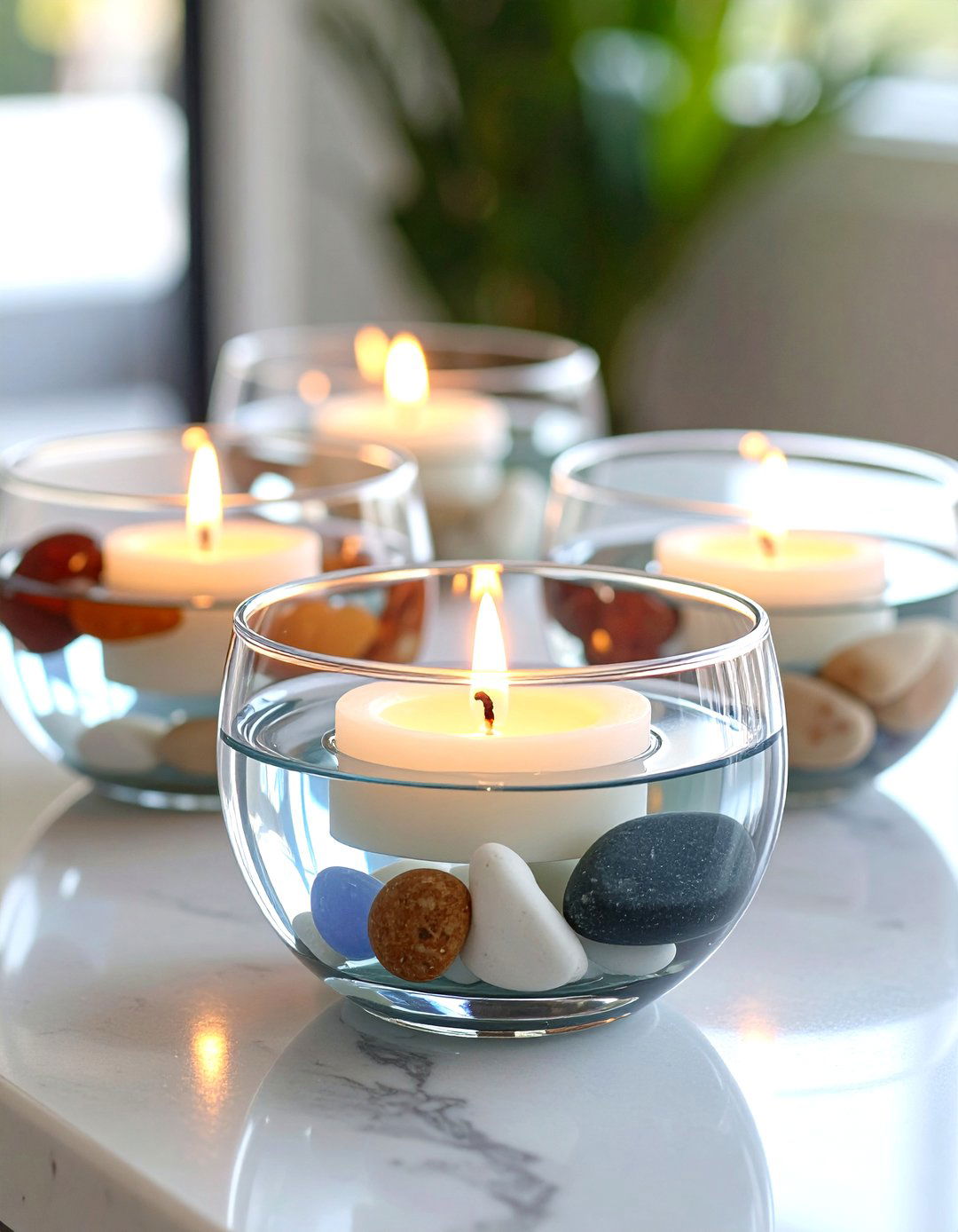 Floating Candle Graduation Displays - 24 Graduation Centerpiece Ideas