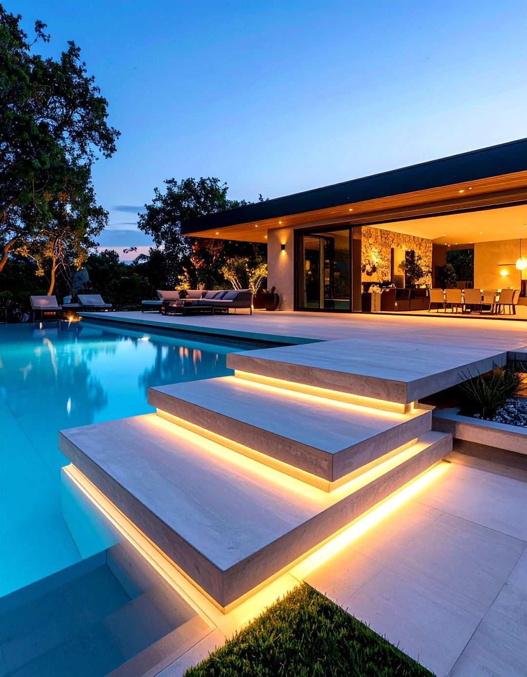 Floating Concrete Patio Steps - 24 Patio Steps Ideas