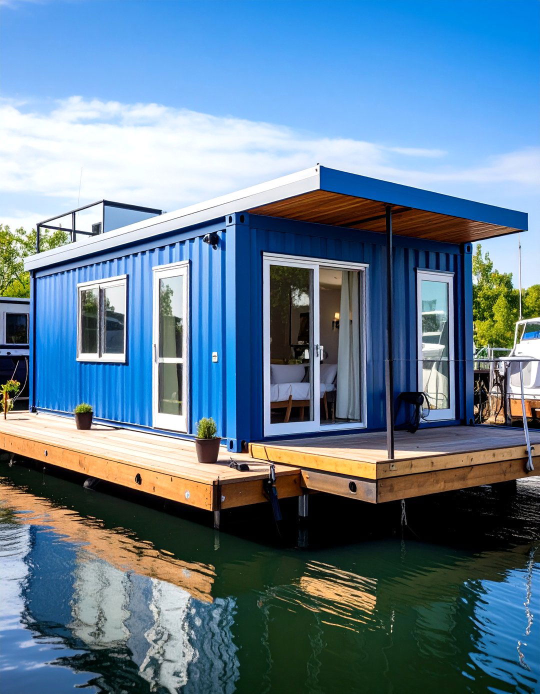 Floating Container Houseboat Marina - 24 Container Home Ideas