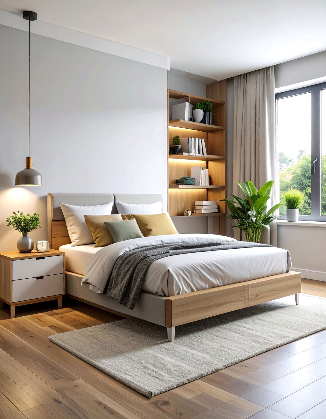 Floating Corner Nightstand Shelves - 24 Corner Shelf Ideas