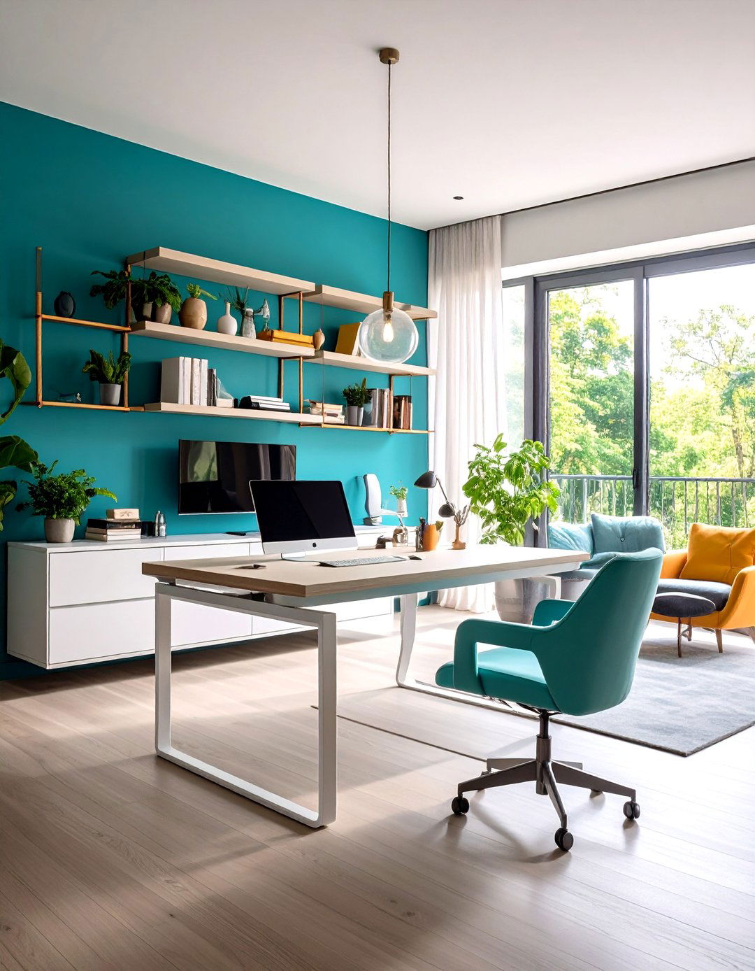 Floating Desk Wall Mount Solution - 24 Desk in Living Room Ideas