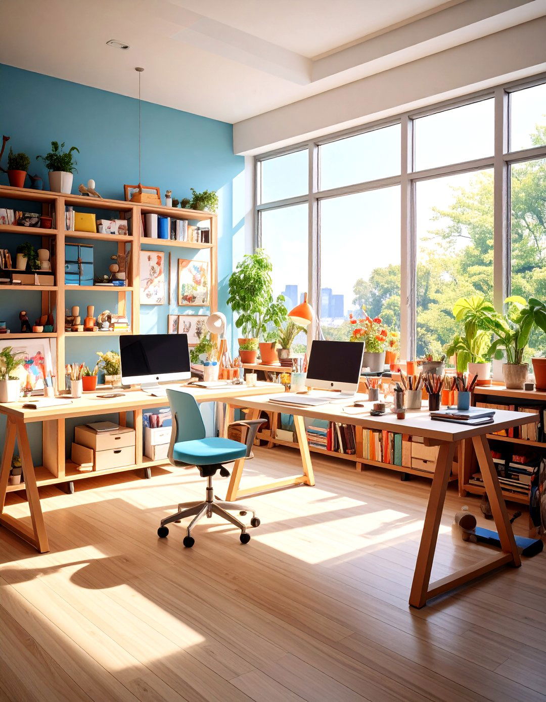 Floating Desk for Creative Studios - 24 Floating Desk Ideas