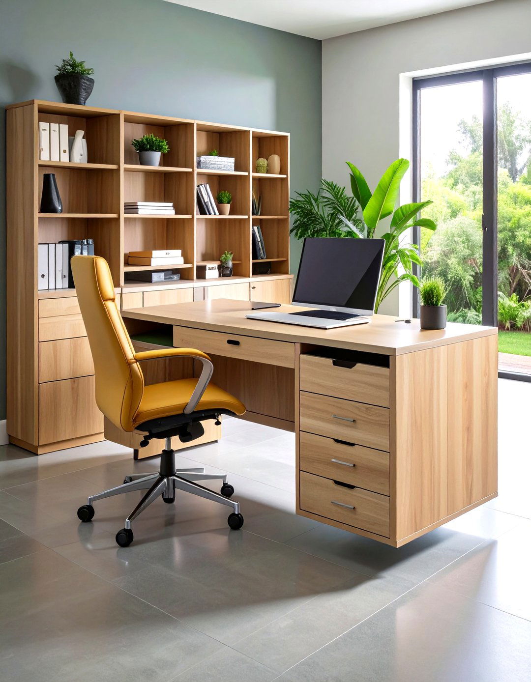 Floating Desk with Hidden Storage - 24 Floating Desk Ideas