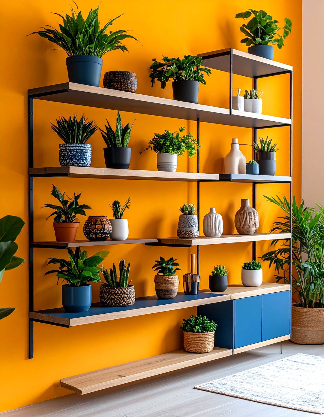 Floating Display Shelves - 24 Modern Entryway Ideas