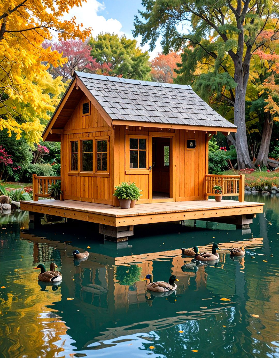 Floating Duck House Platform - 24 Duck House Ideas