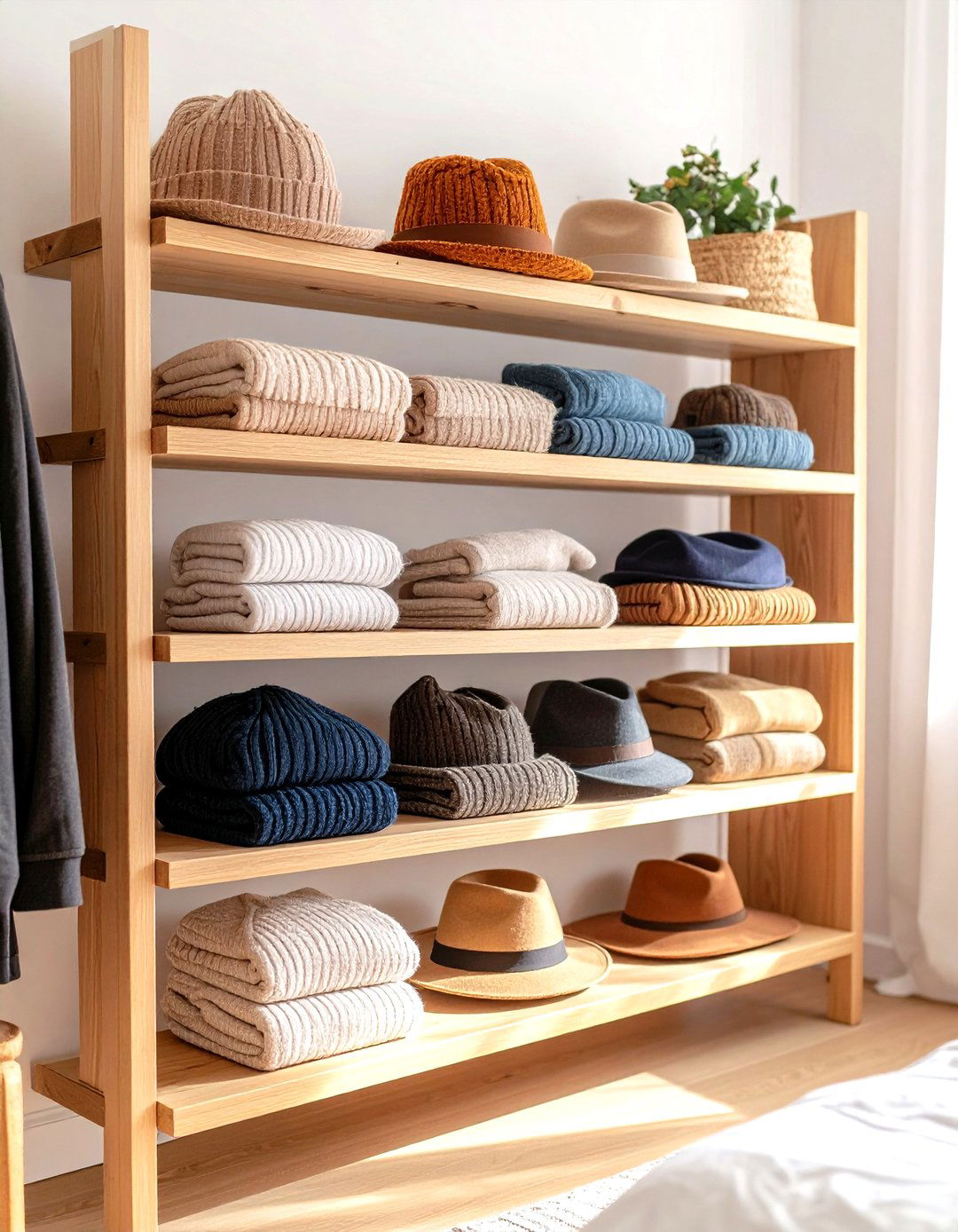 Floating Shelf Hat Storage System - 24 Hat Rack Ideas