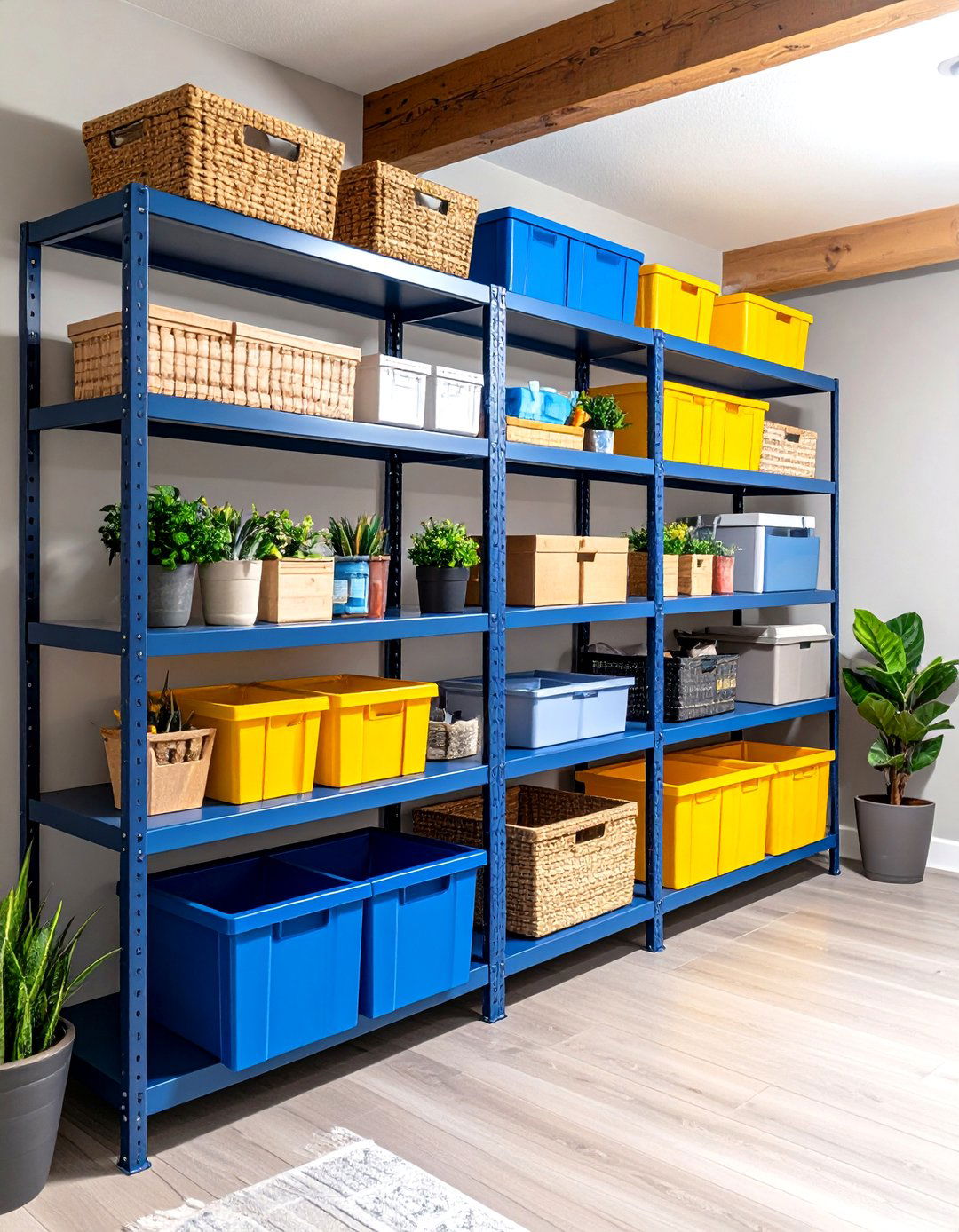 Floating Shelf Systems - 24 Basement Storage Ideas