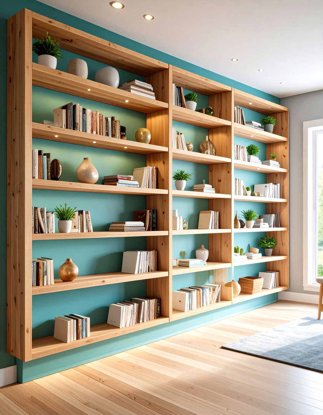 Floating Shelves Storage Solutions - 24 Lake House Decorating Ideas