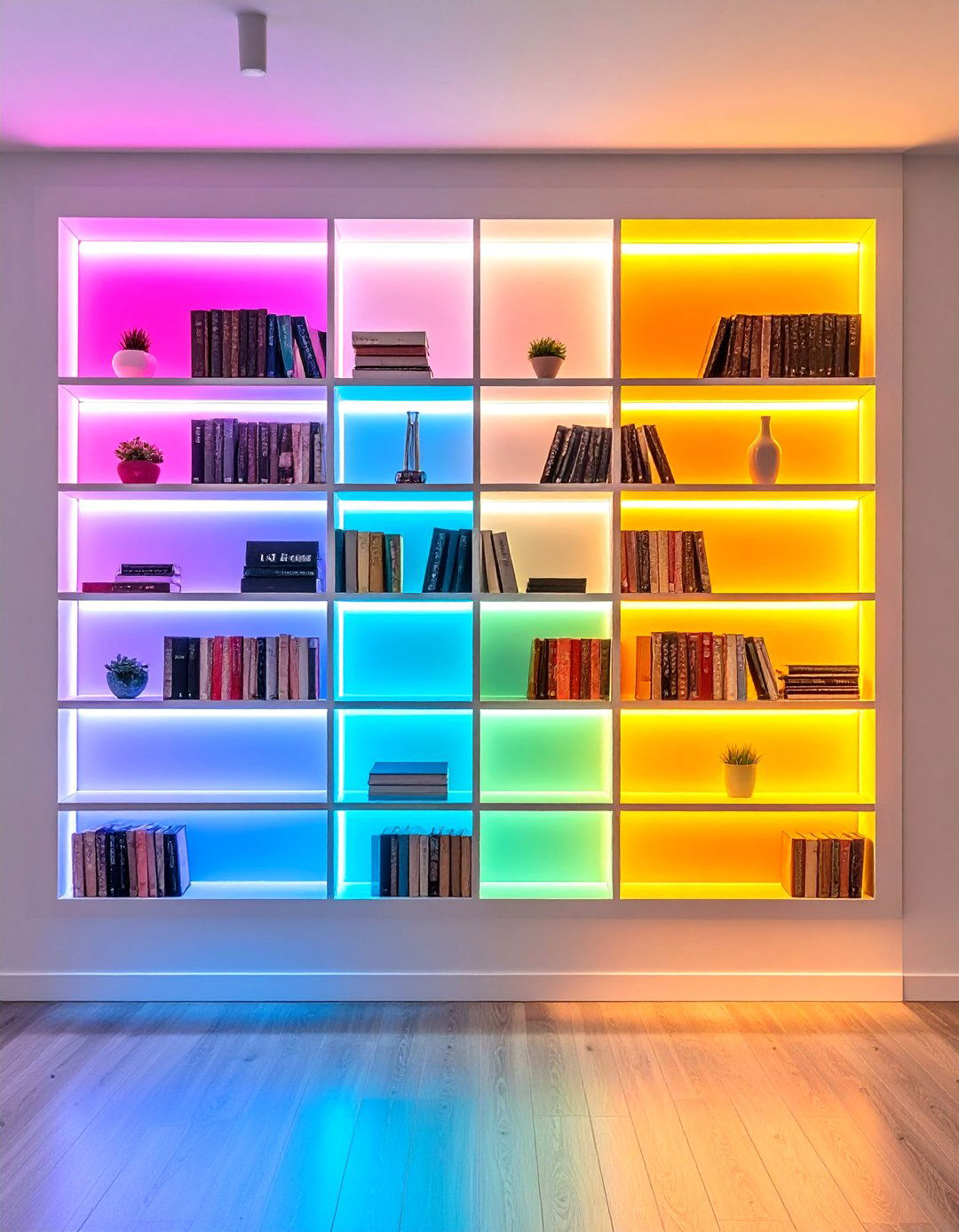 Floating Shelves with Integrated Lighting - 24 Studio Furniture Ideas