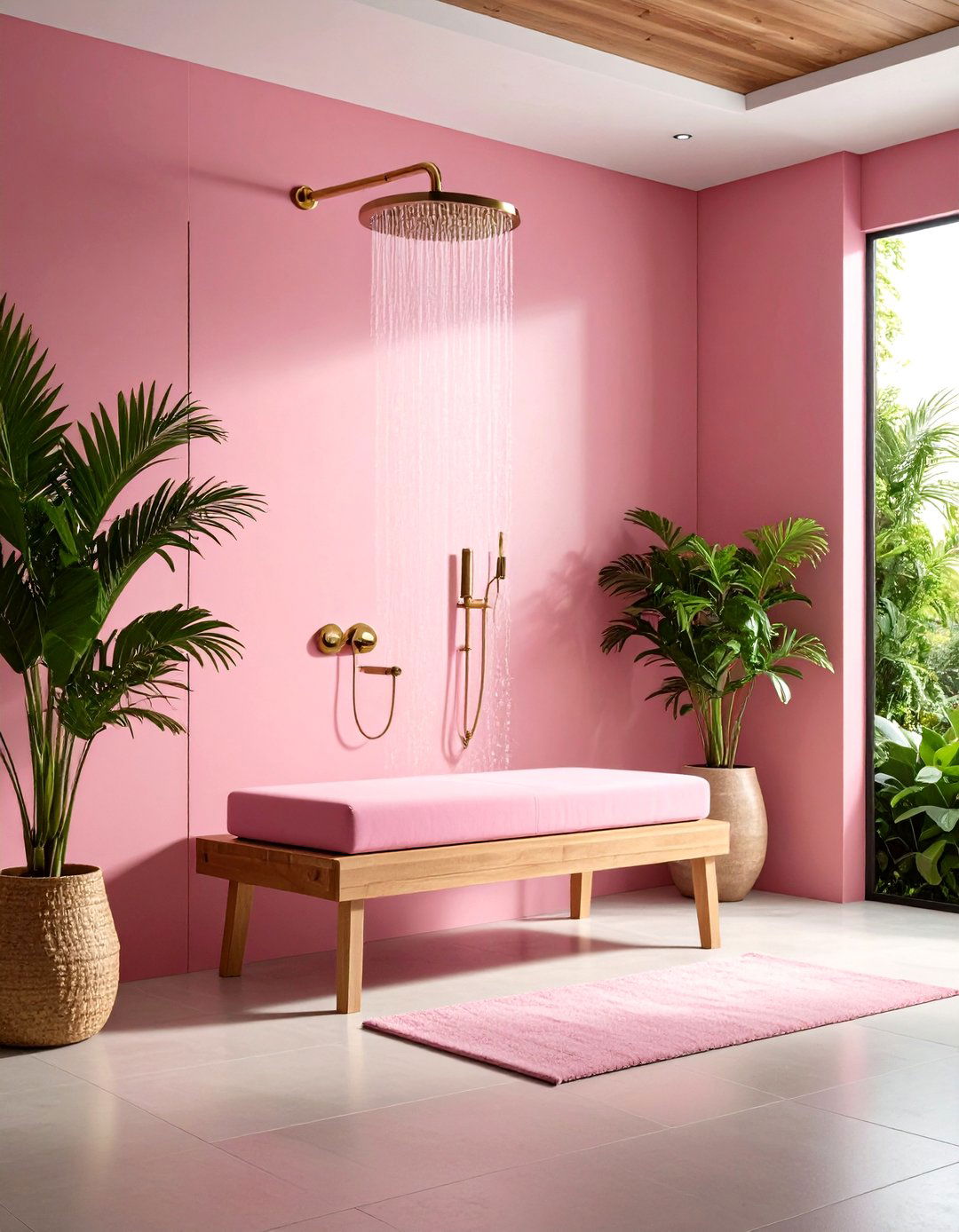 Floating Shower Bench Seating - 24 Modern Shower Ideas