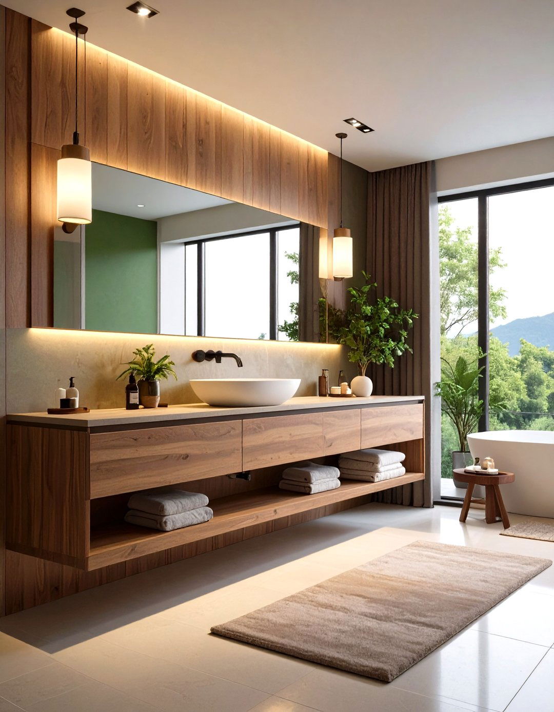 Floating Vanity Bathroom - 24 Room Decorating Ideas