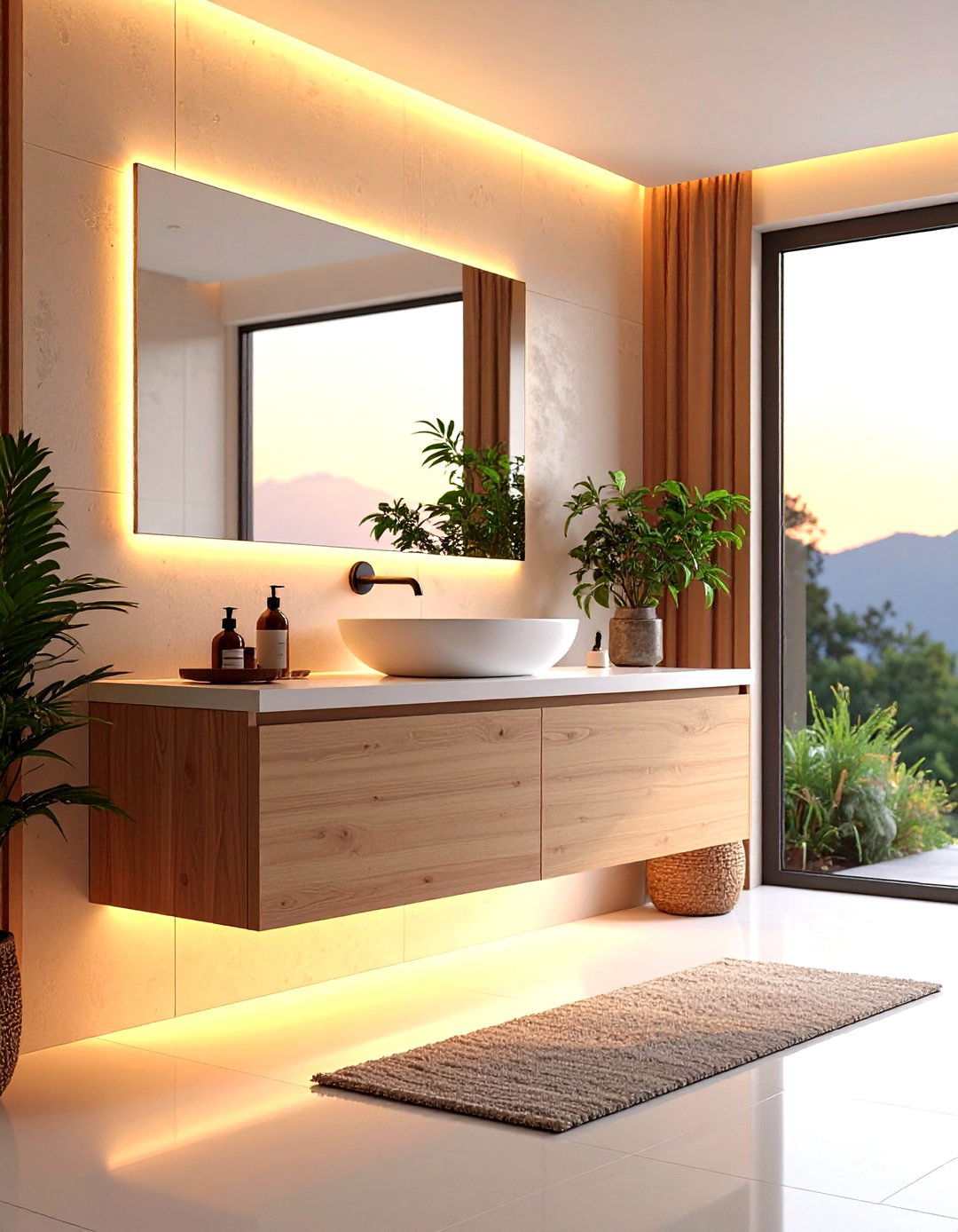 Floating Vanity Ceramic Bathroom Sinks - 24 Bathroom Sink Ideas