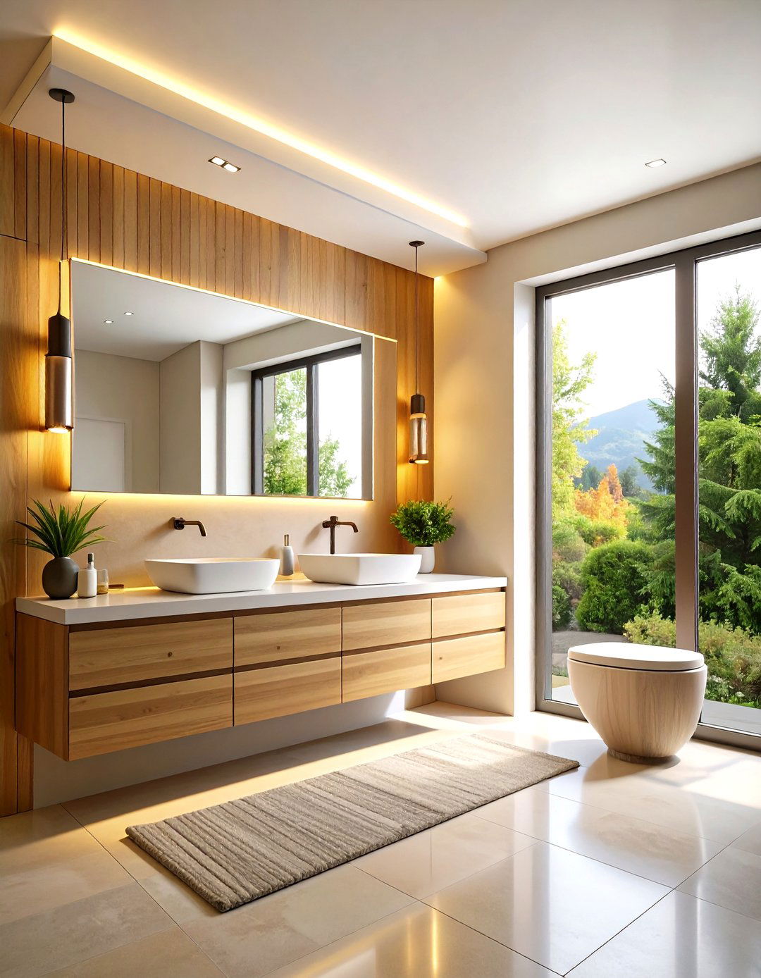 Floating Vanity Minimalism - 24 Elegant Bathroom Decor Ideas