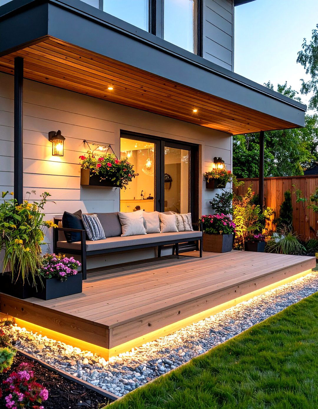Floating Wall Mounted Bench - 24 Front Porch Bench Ideas