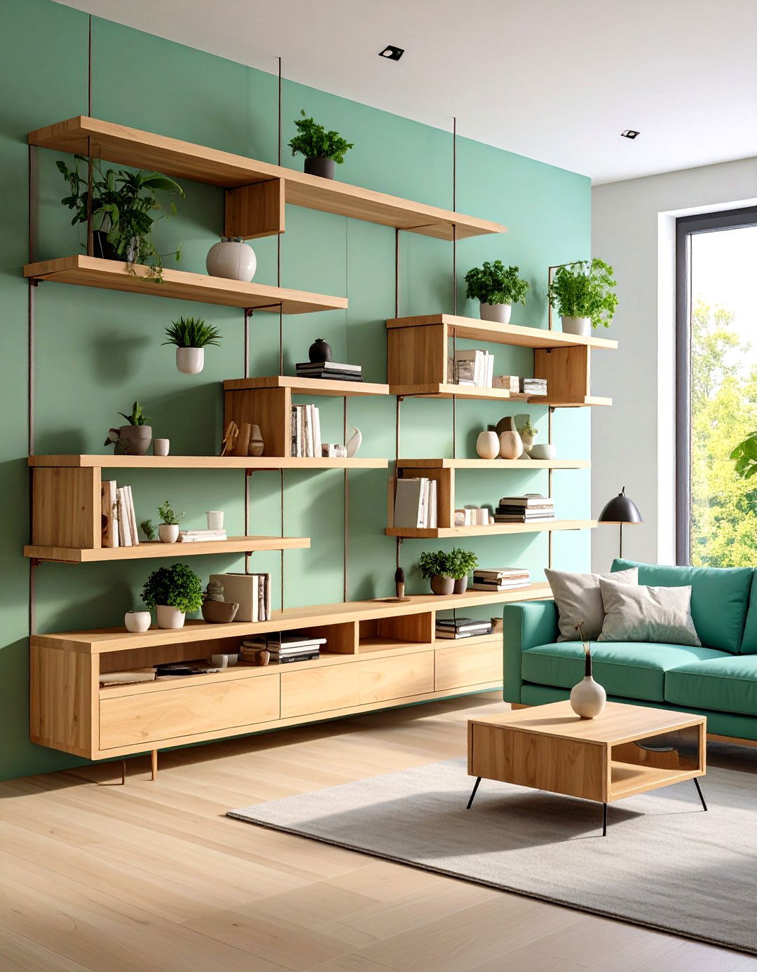 Floating Wall Shelves - 24 Living Room Shelf Ideas