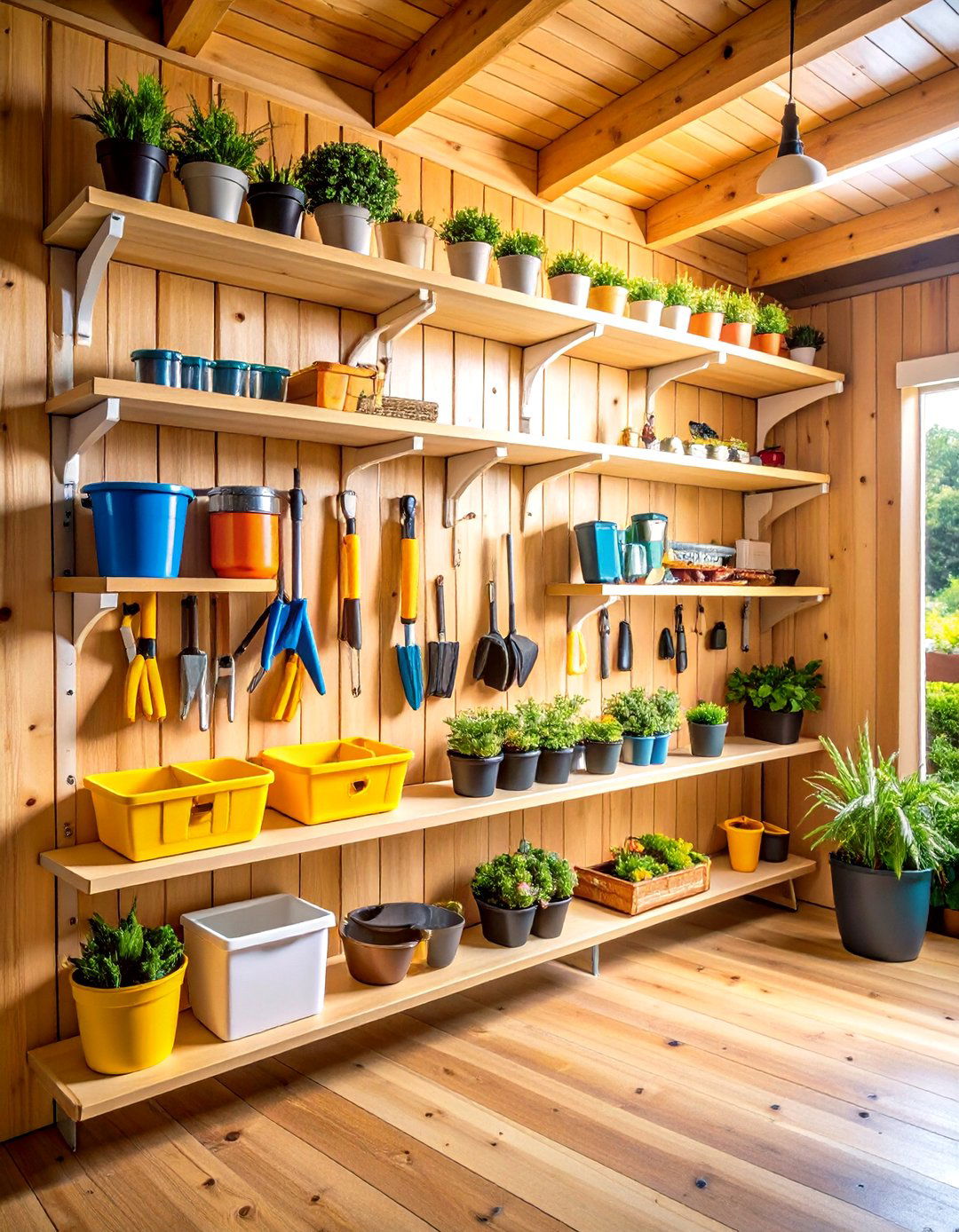 Floating Wall Shelves - 24 Shed Shelving Ideas