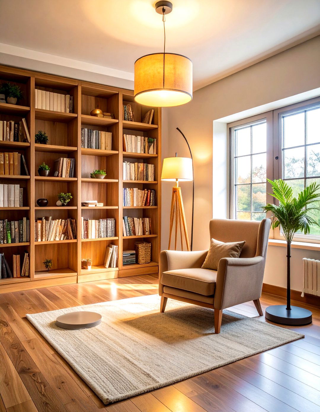 Floor Lamps for Reading Nooks - 24 Basement Lighting Ideas