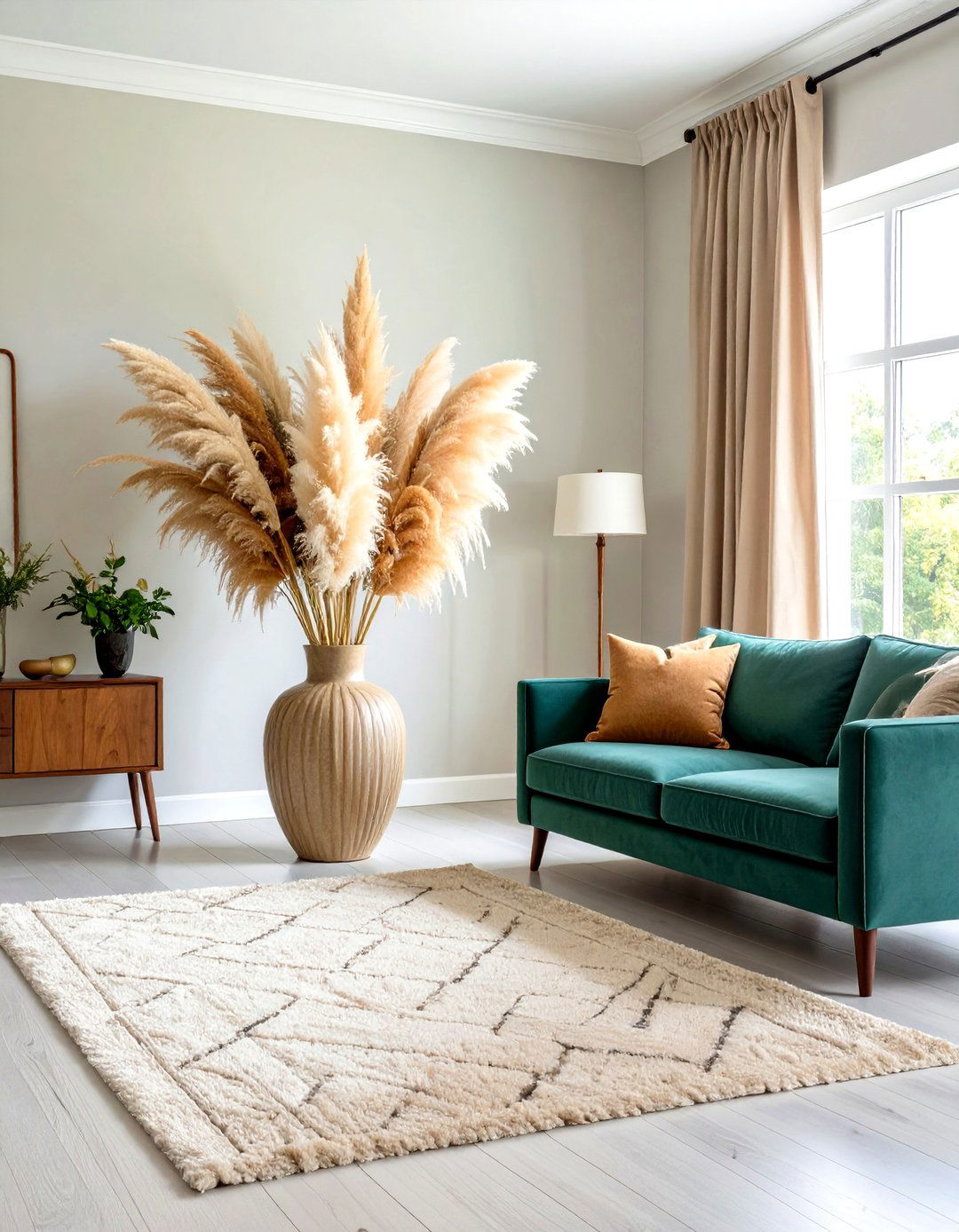 Floor Vase Statement Pieces - 24 Pampas Grass Decor Ideas