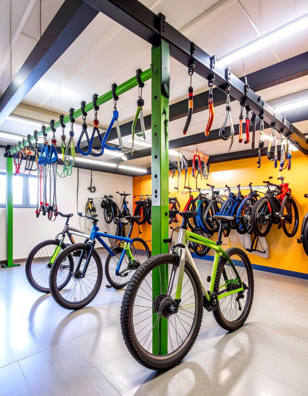 Floor to Ceiling Solutions - 24 Garage Bike Storage Ideas