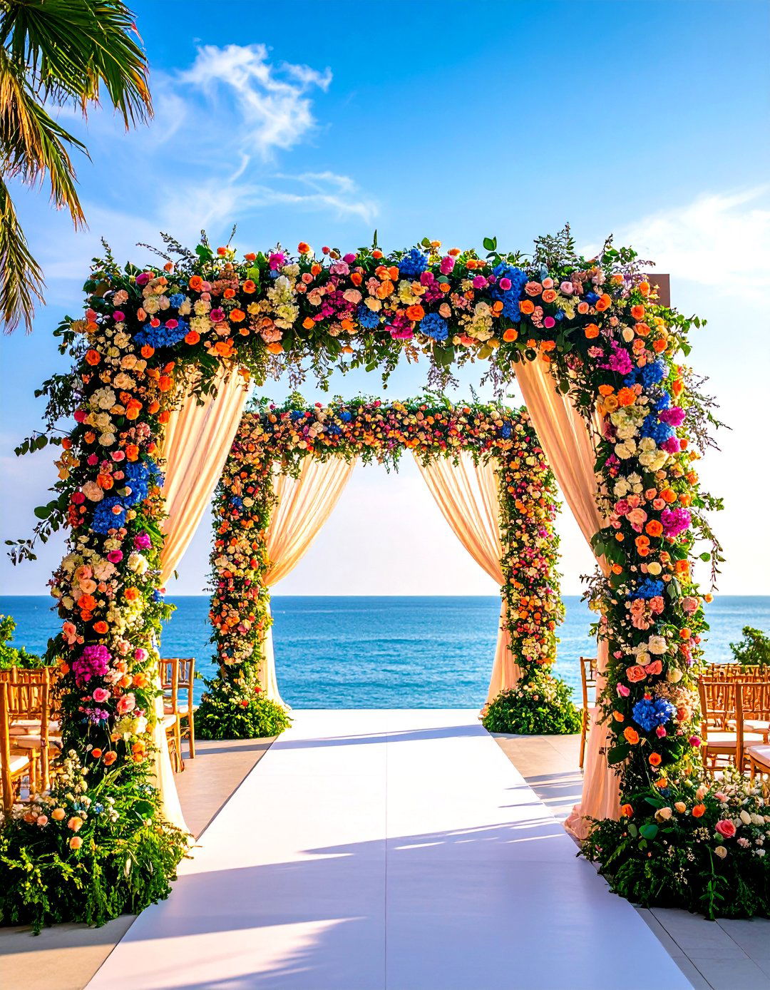 Floral Ceremony Arch - 24 Romantic Wedding Ideas