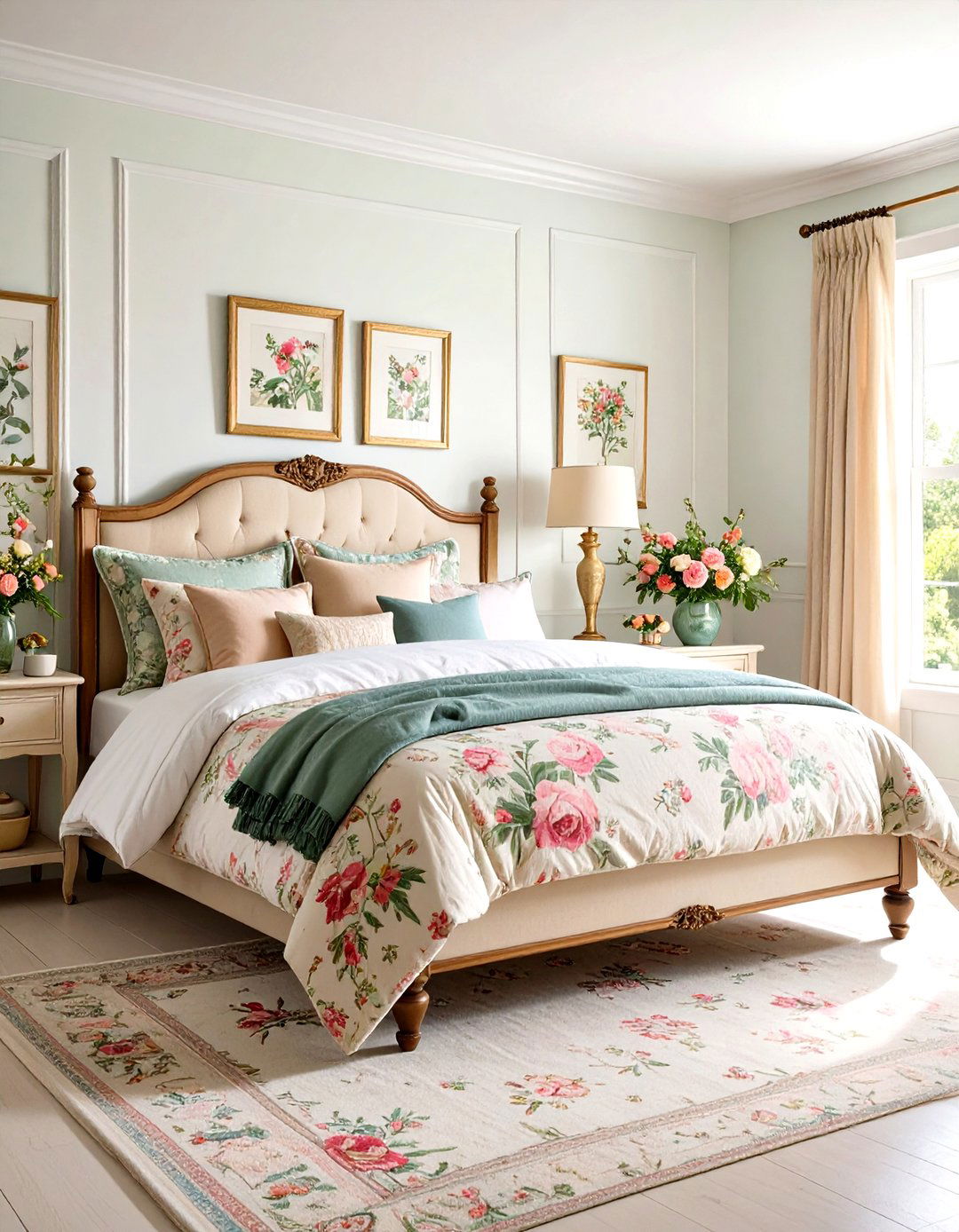 Floral Chintz Bedroom Sanctuary - 24 Grandmillennial Style Bedroom Ideas