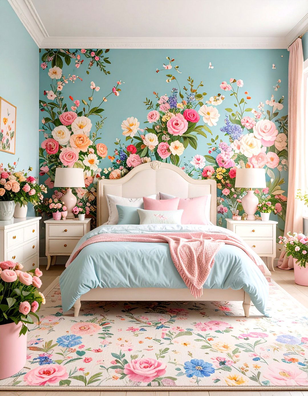 Floral Garden Barbie Sanctuary - 24 Barbie Room Ideas