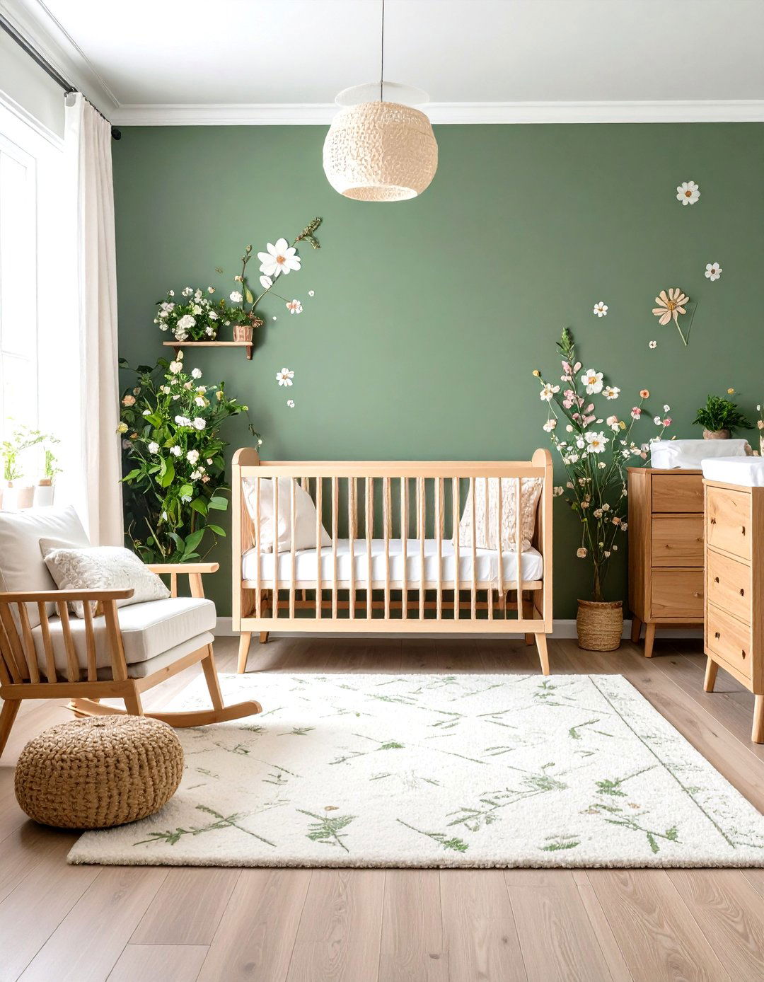 Floral Meadow Theme - 24 Sage Green Nursery Ideas