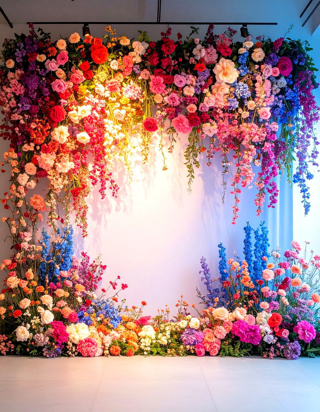 Floral Wall Installation Art - 24 Party Decoration Ideas