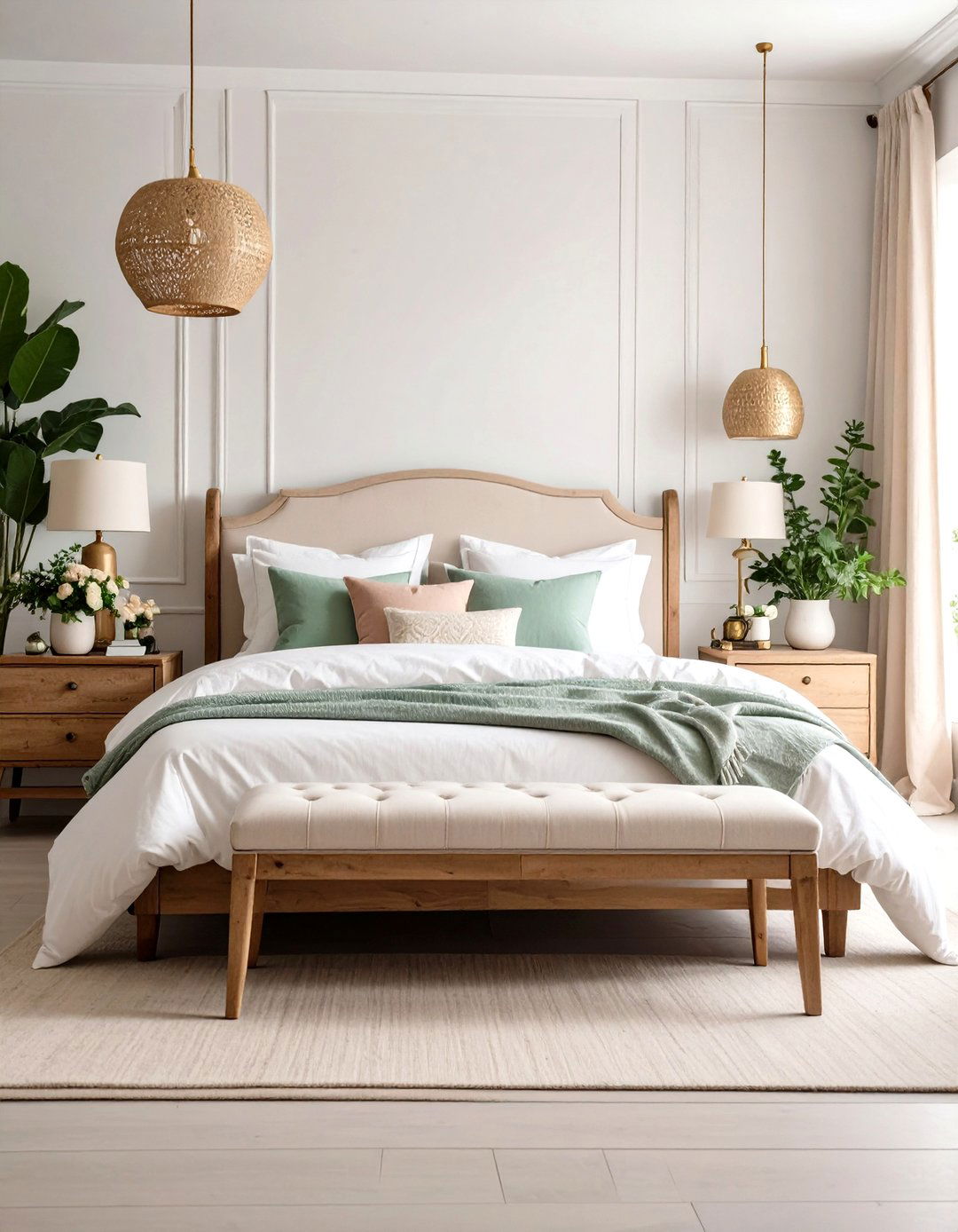 Floral Wallpaper Bedroom Sanctuary - 24 Cottagecore Interior Design Ideas