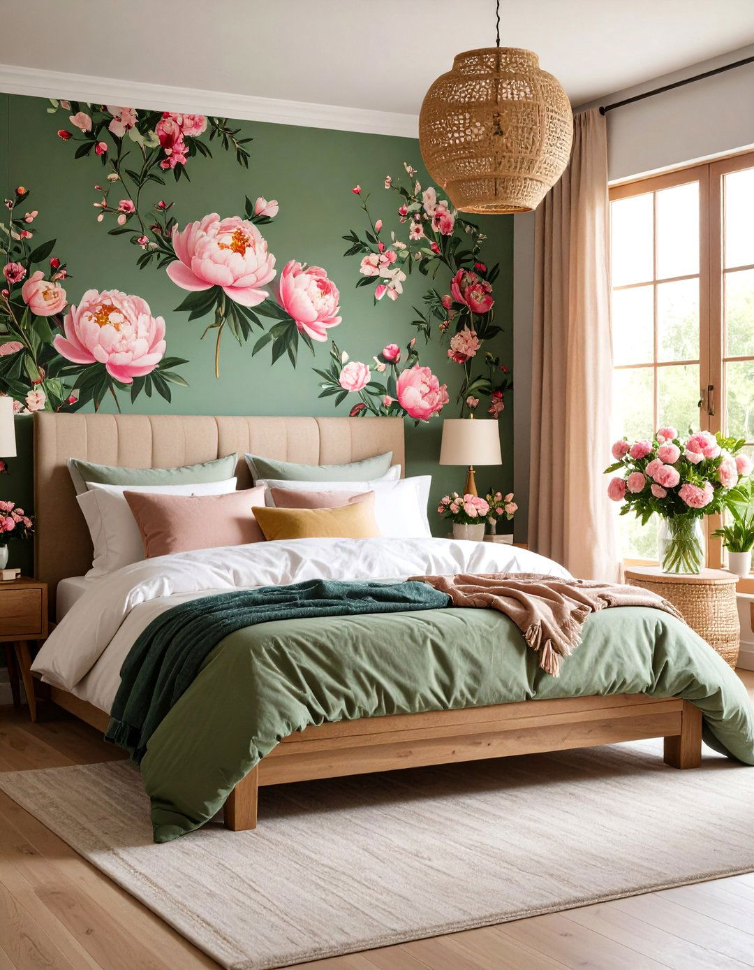 Floral Wallpaper Blush Pink Bedroom - 24 Blush Pink Bedroom Ideas