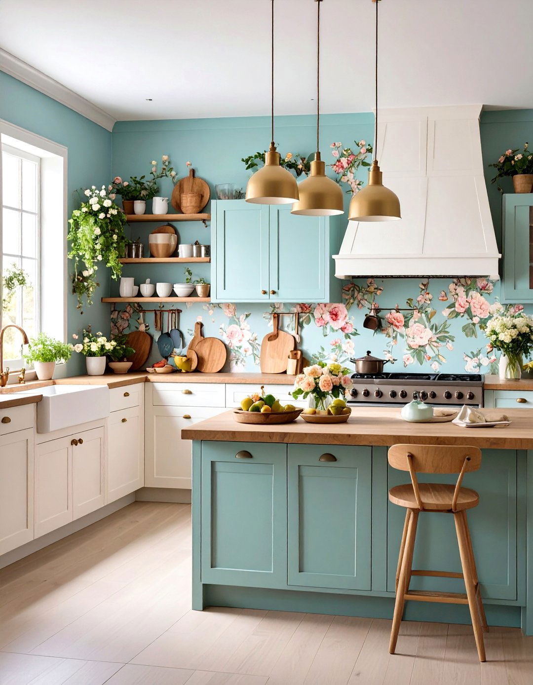 Floral Wallpaper Kitchen - 24 1980s Kitchen Ideas