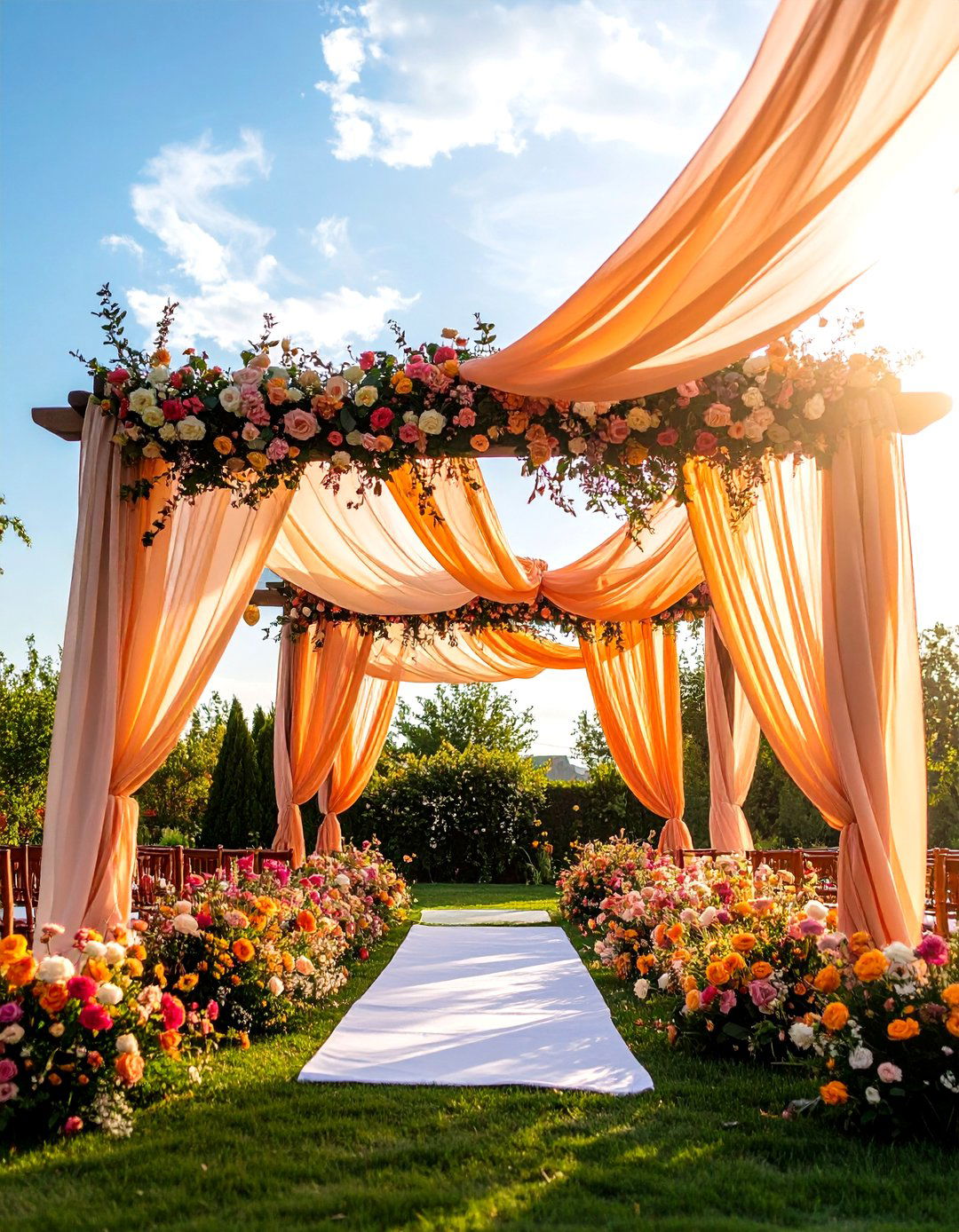 Flowing Fabric Boho Wedding - 24 boho wedding ideas