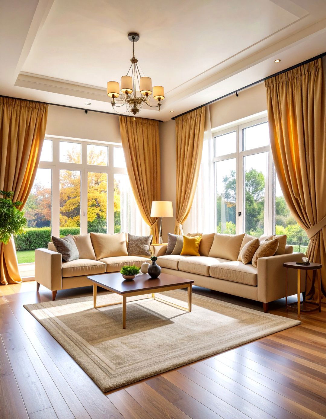 Flowing Floor to Ceiling Curtain Installations - 24 Living Room Curtain Ideas