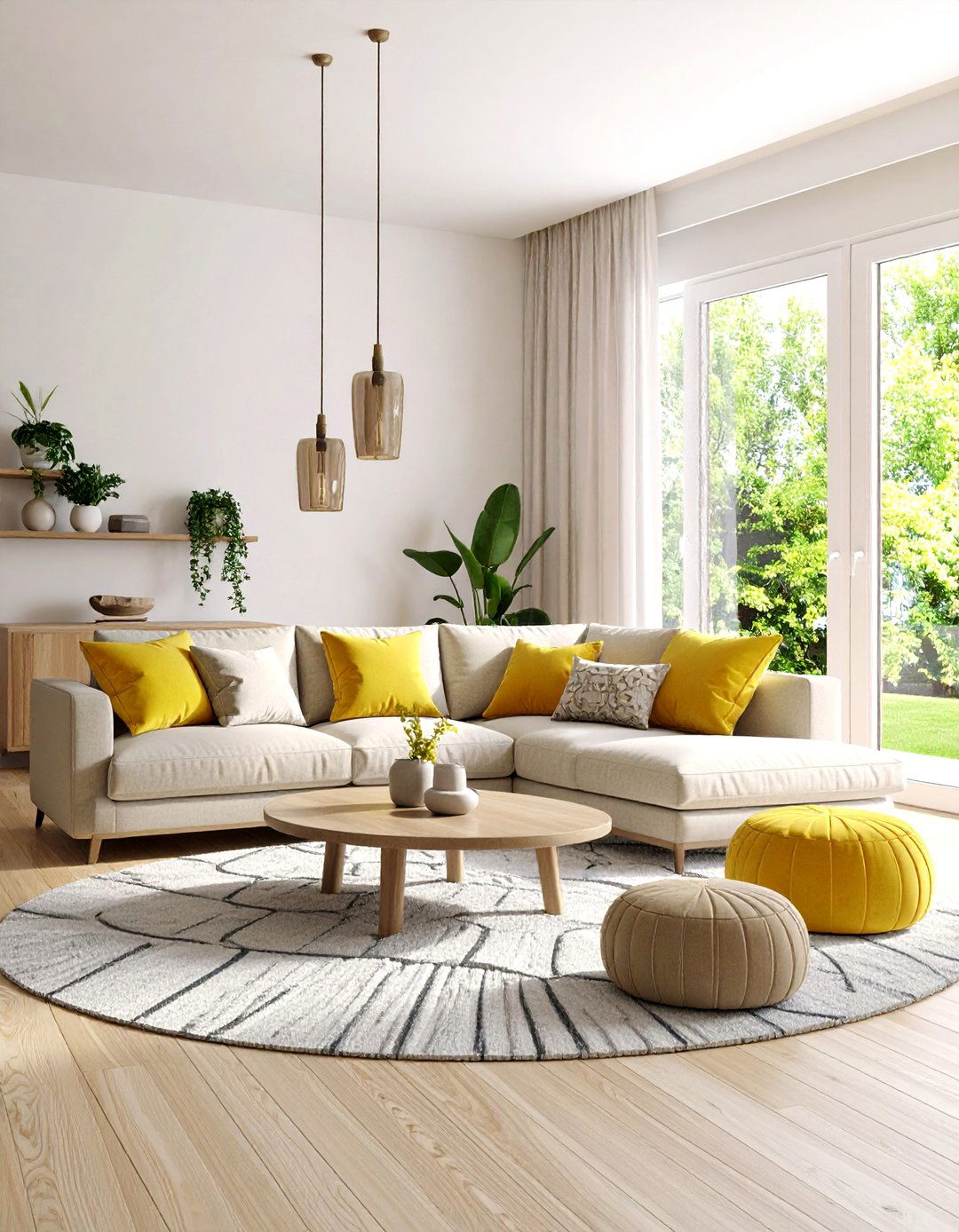 Flowing Organic Living Room Design - 24 Art Nouveau Interior Design Ideas
