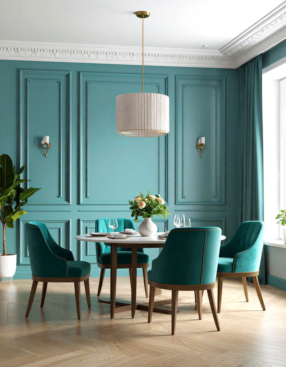 Fluted Wall Molding for Textural Interest - 24 Wall Molding Ideas