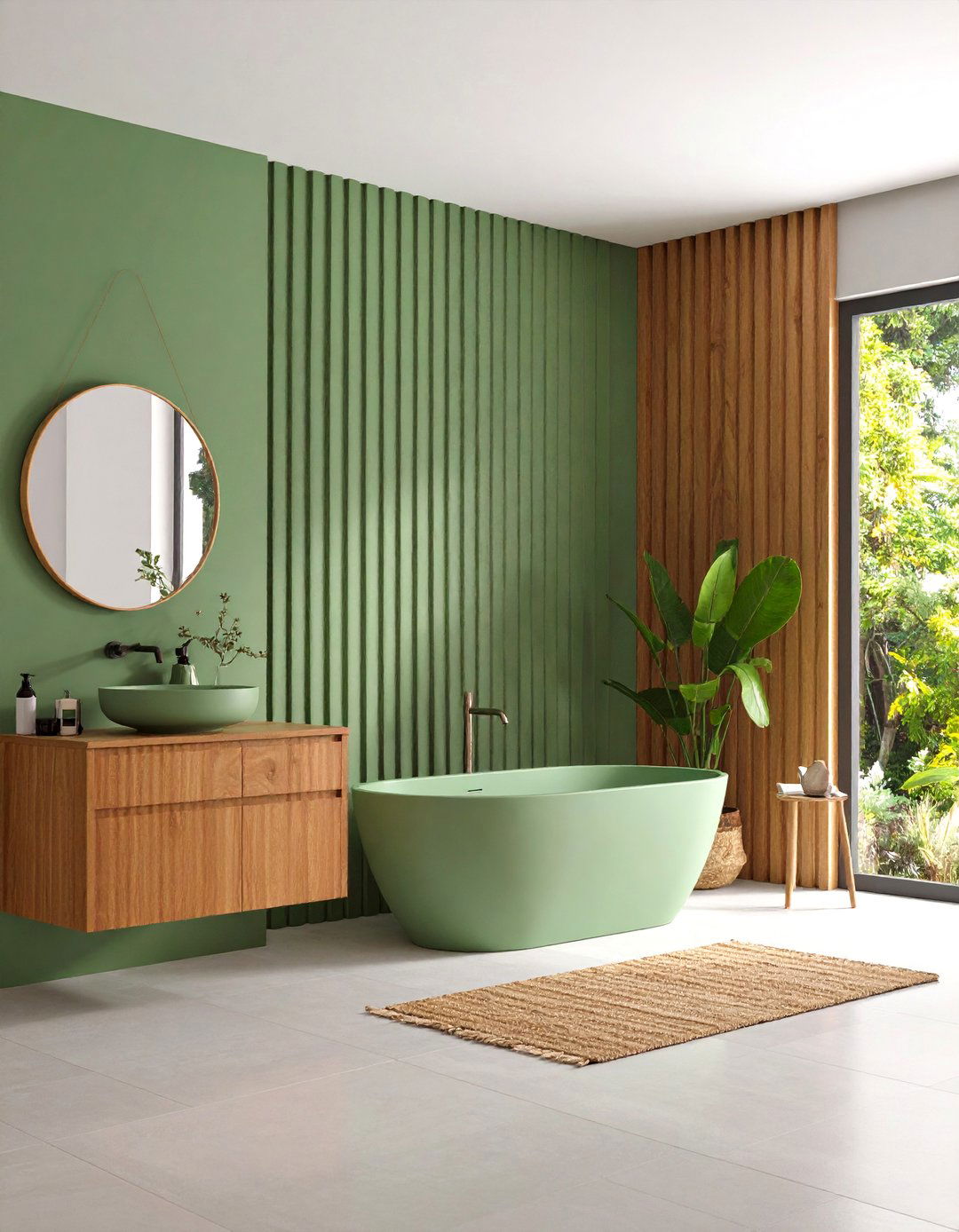 Fluted Wall Panel Textures - 24 Bathroom Wall Ideas