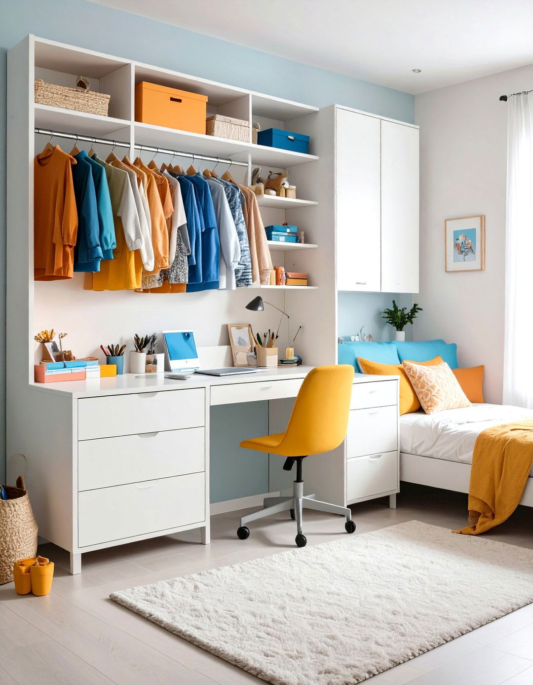 Fold Away Furniture Solutions - 24 Boy and Girl Shared Small Room Ideas