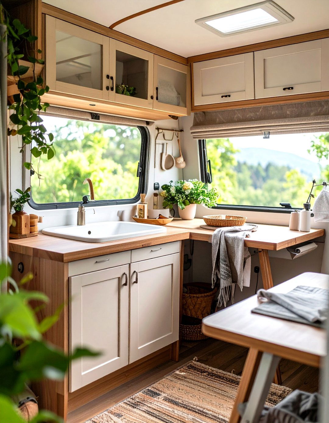 Fold Away Space Saving Fixtures - 24 Small Rv Bathroom Ideas
